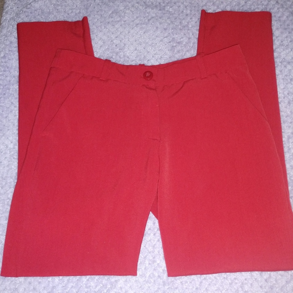 Red slacks